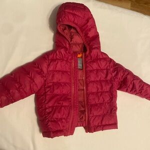 Primary Lightweight Puffer Jacket size 6-12 months pink